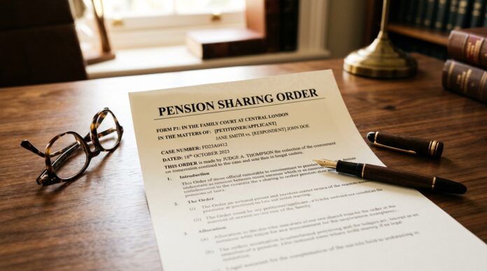 Pension sharing order implementation
